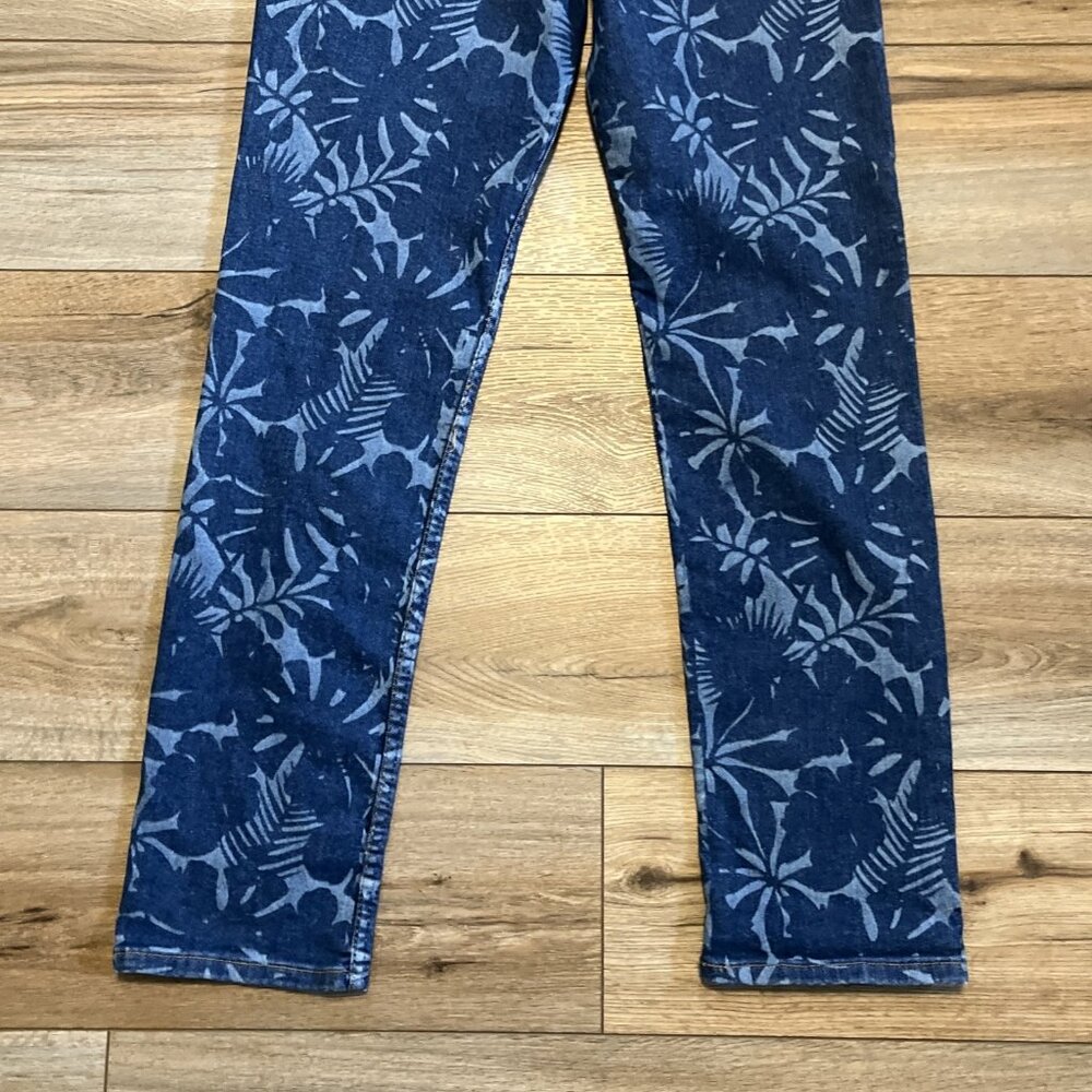 Men's Levis 511 Slim Fit Stretch Denim Jeans SZ 32x32 Blue Hawaiian Floral - Picture 9 of 12